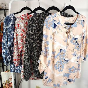 Casual & Career BUNDLE Small Women's Long & 3/4 Sleeve Floral Boho Classy